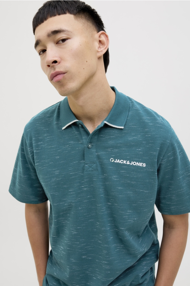 JCOLOGAN INJECT POLO SS SMU 12283821 DEEP TEAL